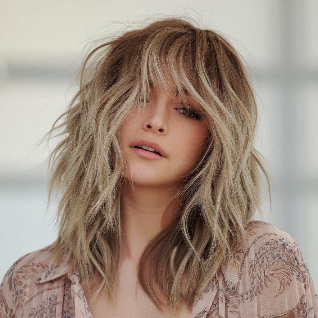 Carefree Shaggy Layers with Soft Waves