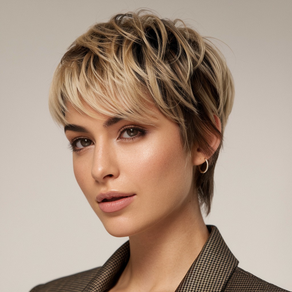 Blonde Tips with Dark Roots