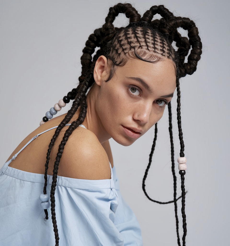 Fulani Braids with Sculptural Loops