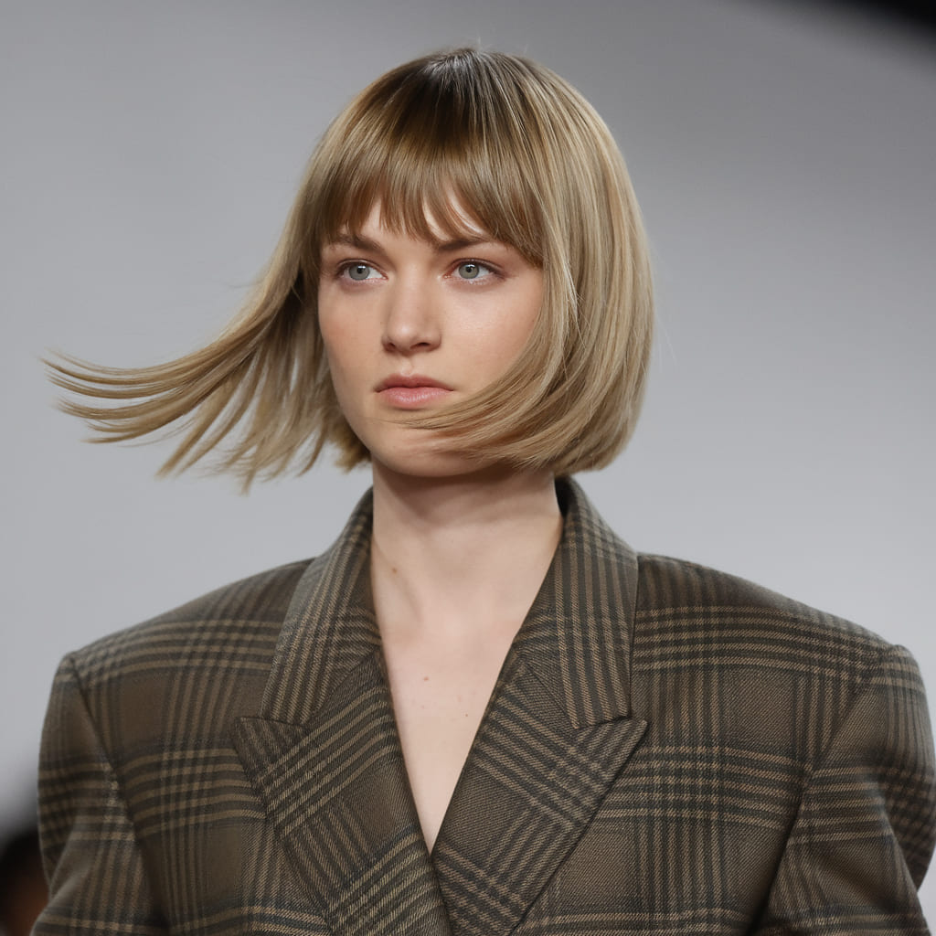 Sleek Shag with Long Sweeping Bangs