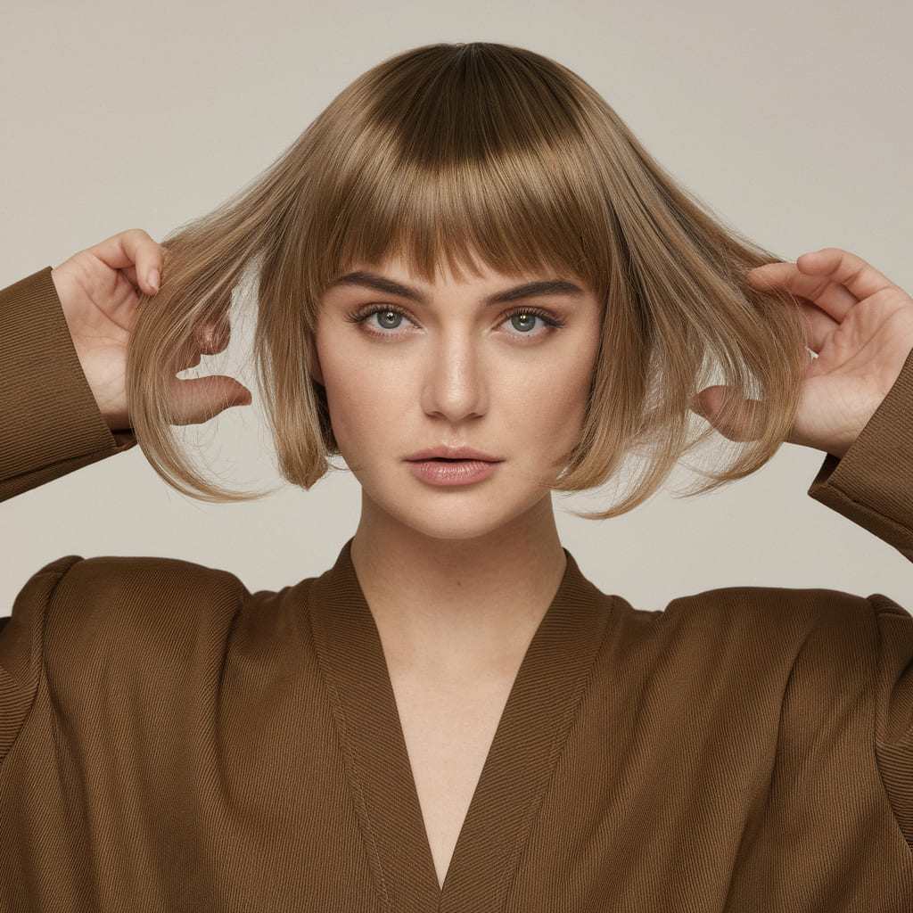 Smooth Shag with Light and Airy Bangs