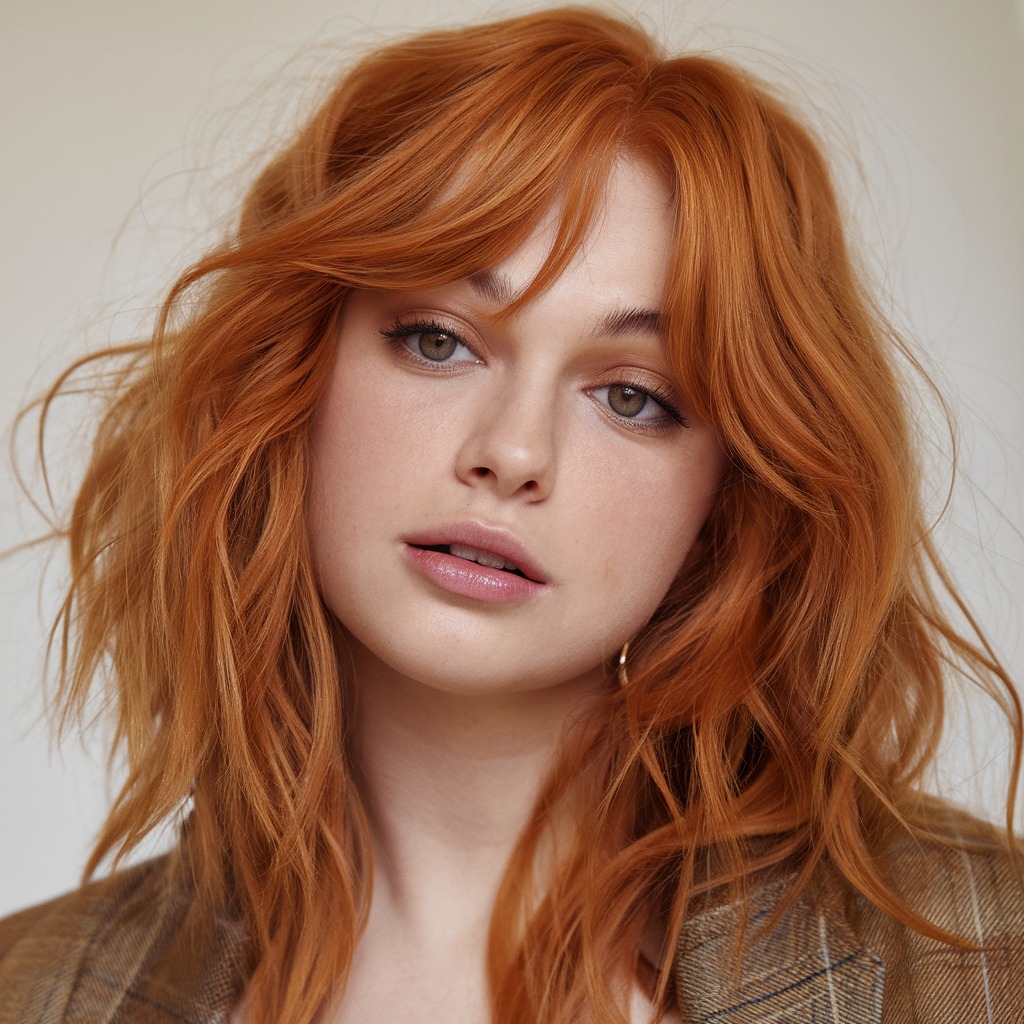 Sun-Kissed Ginger with Soft Waves