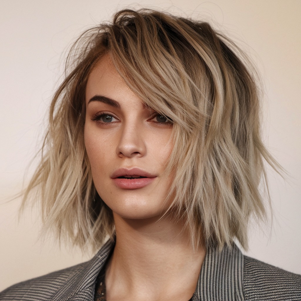 Tousled Shag with Shadow Root