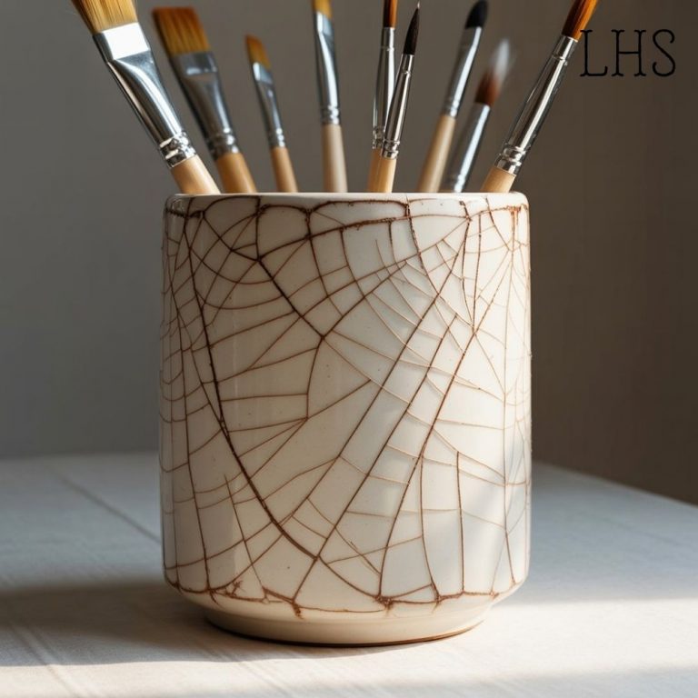 My DIY Brush Stand Made From a Ceramic Cup I Accidentally Ruined But Loved Anyway