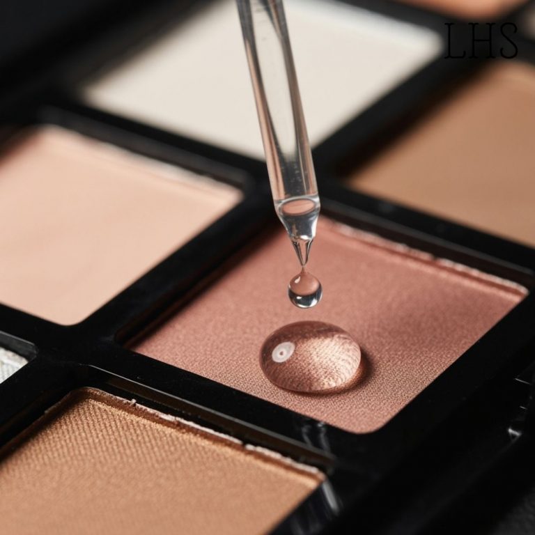 Turning Powder Eyeshadow Into Cream With One Drop of Magic